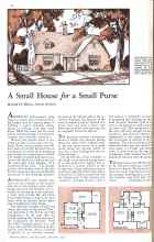 Better Homes & Gardens November 1931 Magazine Article: A Small House for a Small Purse