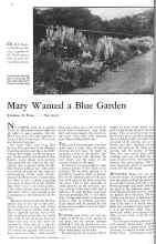 Better Homes & Gardens November 1931 Magazine Article: Mary Wanted a Blue Garden