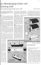 Better Homes & Gardens November 1931 Magazine Article: For Homekeeping Lassies and Seafaring Lads