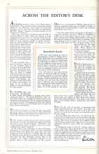 Better Homes & Gardens November 1931 Magazine Article: ACROSS THE EDITOR'S DESK