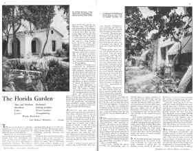 Better Homes & Gardens November 1931 Magazine Article: The Florida Garden