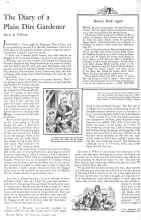Better Homes & Gardens January 1932 Magazine Article: The Diary of a Plain Dirt Gardener