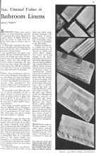 Better Homes & Gardens January 1932 Magazine Article: New, Unusual Values in Bathroom Linens