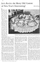Better Homes & Gardens January 1932 Magazine Article: Let's Revive the Merry Old Custom of New Year's Entertaining!