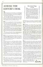 Better Homes & Gardens January 1932 Magazine Article: ACROSS THE EDITOR'S DESK