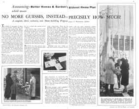 Better Homes & Gardens January 1932 Magazine Article: NO MORE GUESSES, INSTEAD PRECISELY HOW MUCH!