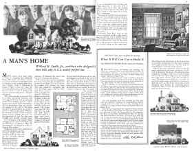 Better Homes & Gardens January 1932 Magazine Article: A MAN'S HOME