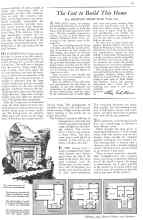 Better Homes & Gardens February 1932 Magazine Article: The Cost to Build This Home
