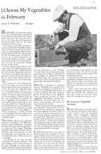 Better Homes & Gardens February 1932 Magazine Article: I Choose My Vegetables in February