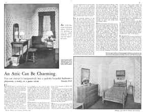 Better Homes & Gardens February 1932 Magazine Article: An Attic Can Be Charming