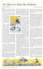 Better Homes & Gardens March 1932 Magazine Article: The Diary of a Plain Dirt Gardener