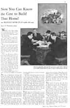 Better Homes & Gardens March 1932 Magazine Article: Now You Can Know the Cost to Build That Home!