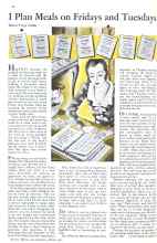 Better Homes & Gardens March 1932 Magazine Article: I Plan Meals on Fridays and Tuesdays