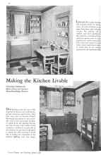 Better Homes & Gardens March 1932 Magazine Article: Making the Kitchen Livable