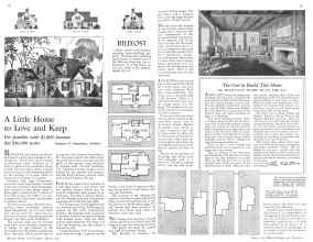 Better Homes & Gardens March 1932 Magazine Article: A Little Home to Love and Keep