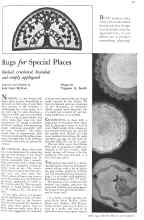 Better Homes & Gardens April 1932 Magazine Article: Rugs for Special Places
