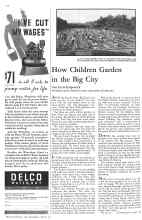 Better Homes & Gardens April 1932 Magazine Article: How Children Garden in the Big City