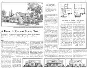 Better Homes & Gardens April 1932 Magazine Article: A Home of Dreams Comes True