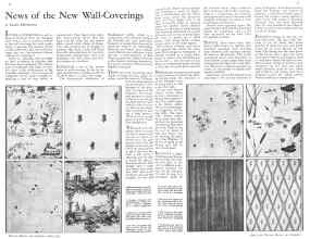 Better Homes & Gardens April 1932 Magazine Article: News of the New Wall-Coverings