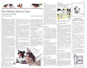 Better Homes & Gardens April 1932 Magazine Article: The Children's Pleasure Chest