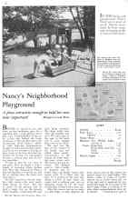 Better Homes & Gardens May 1932 Magazine Article: Nancy's Neighborhood Playground