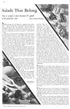 Better Homes & Gardens May 1932 Magazine Article: Salads That Belong