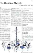 Better Homes & Gardens May 1932 Magazine Article: The Hawthorn Maypole