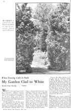 Better Homes & Gardens May 1932 Magazine Article: My Garden Clad in White