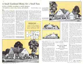 Better Homes & Gardens May 1932 Magazine Article: A Small Gardened Home for a Small Sum