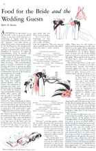 Better Homes & Gardens June 1932 Magazine Article: Food for the Bride and the Wedding Guests