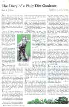 Better Homes & Gardens July 1932 Magazine Article: The Diary of a Plain Dirt Gardener