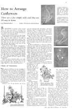 Better Homes & Gardens July 1932 Magazine Article: How to Arrange Cutflowers
