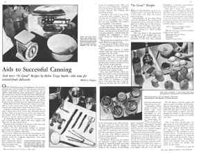 Better Homes & Gardens July 1932 Magazine Article: Aids to Successful Canning