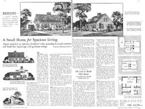 Better Homes & Gardens July 1932 Magazine Article: A Small Home for Spacious Living