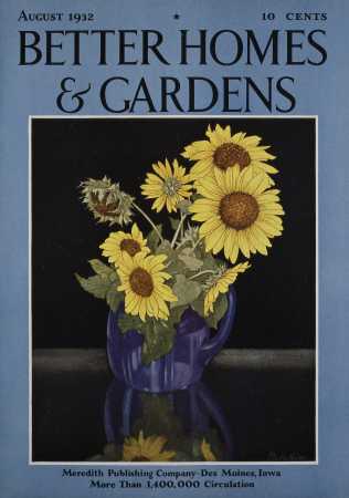 Better Homes & Gardens August 1932 Magazine Cover