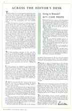 Better Homes & Gardens August 1932 Magazine Article: ACROSS THE EDITOR'S DESK