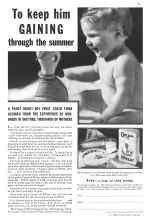 Better Homes & Gardens August 1932 Magazine Article: To keep him GAINING through the summer