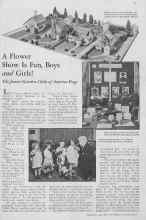 Better Homes & Gardens September 1932 Magazine Article: A Flower Show Is Fun, Boys and Girls!