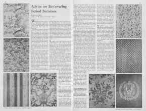 Better Homes & Gardens September 1932 Magazine Article: Advice on Re-covering Period Furniture