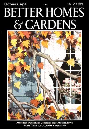 Better Homes & Gardens October 1932 Magazine Cover