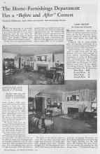 Better Homes & Gardens October 1932 Magazine Article: The Home-Furnishings Department Has a 
