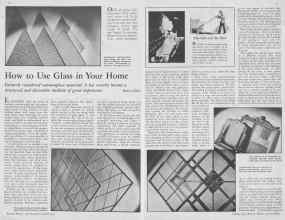 Better Homes & Gardens October 1932 Magazine Article: How to Use Glass in Your Home