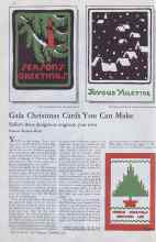 Better Homes & Gardens November 1932 Magazine Article: Gala Christmas Cards You Can Make