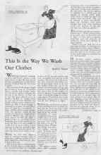 Better Homes & Gardens November 1932 Magazine Article: This Is the Way We Wash Our Clothes