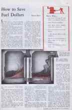 Better Homes & Gardens November 1932 Magazine Article: How to Save Fuel Dollars