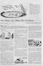 Better Homes & Gardens November 1932 Magazine Article: The Diary of a Plain Dirt Gardener