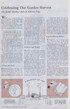 Better Homes & Gardens November 1932 Magazine Article: Celebrating Our Garden Harvest