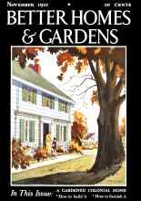 Better Homes & Gardens November 1932 Magazine Cover