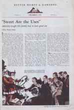 Better Homes & Gardens December 1932 Magazine Article: 