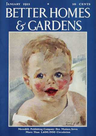 Better Homes & Gardens January 1933 Magazine Cover